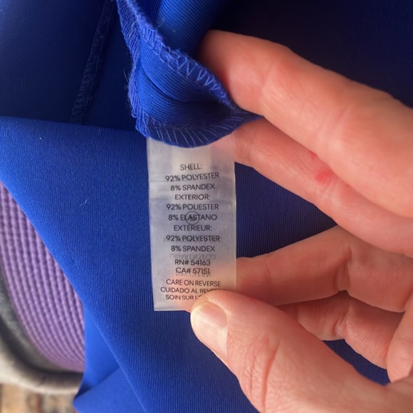 Calvin Klein Ruffle Neck Scuba Sheath - Picture 5 of 6